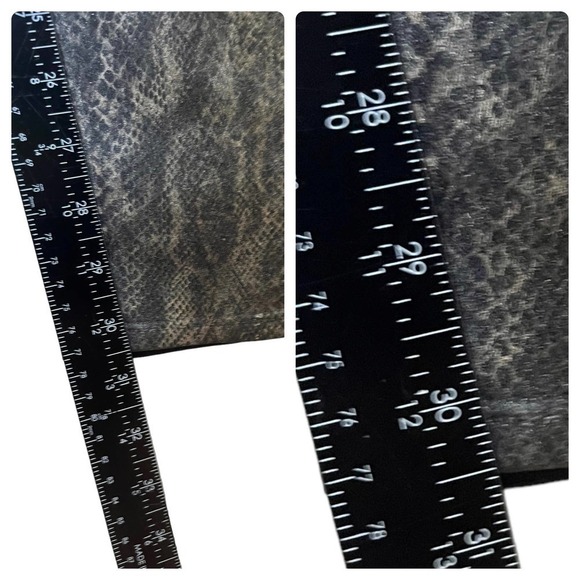 J. Brand Black Golden Snakeskin Coated Legging Jean Size 26 Edgy Club Night Life - Picture 9 of 12